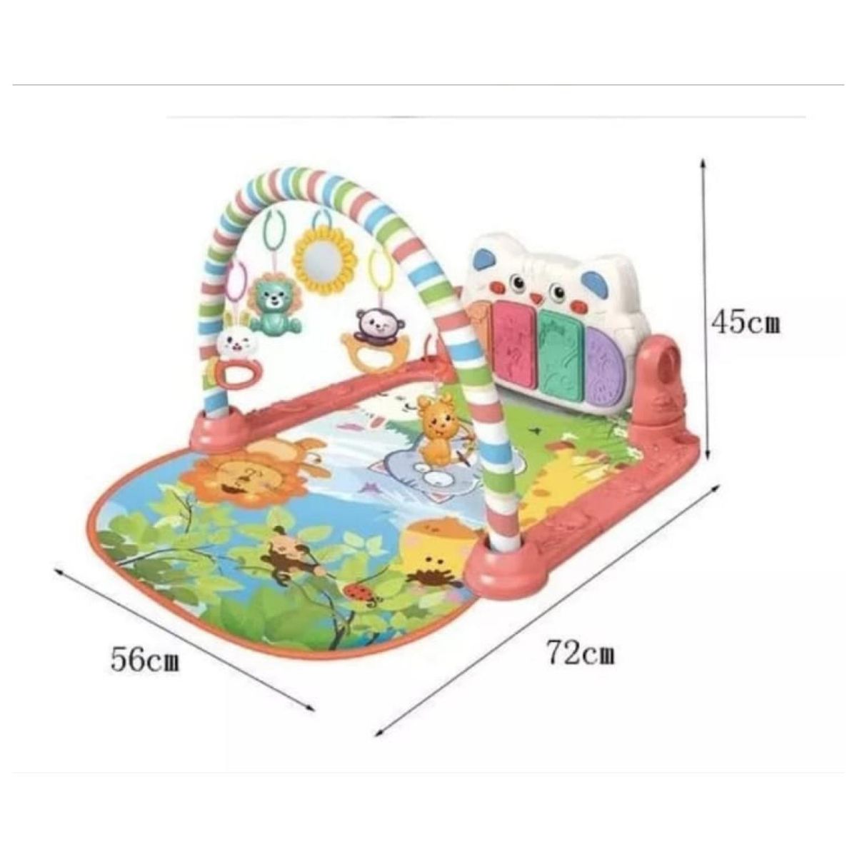 GENERICO - Gimnacio Corre Pasillo 2 en 1 Para Bebés Rosado