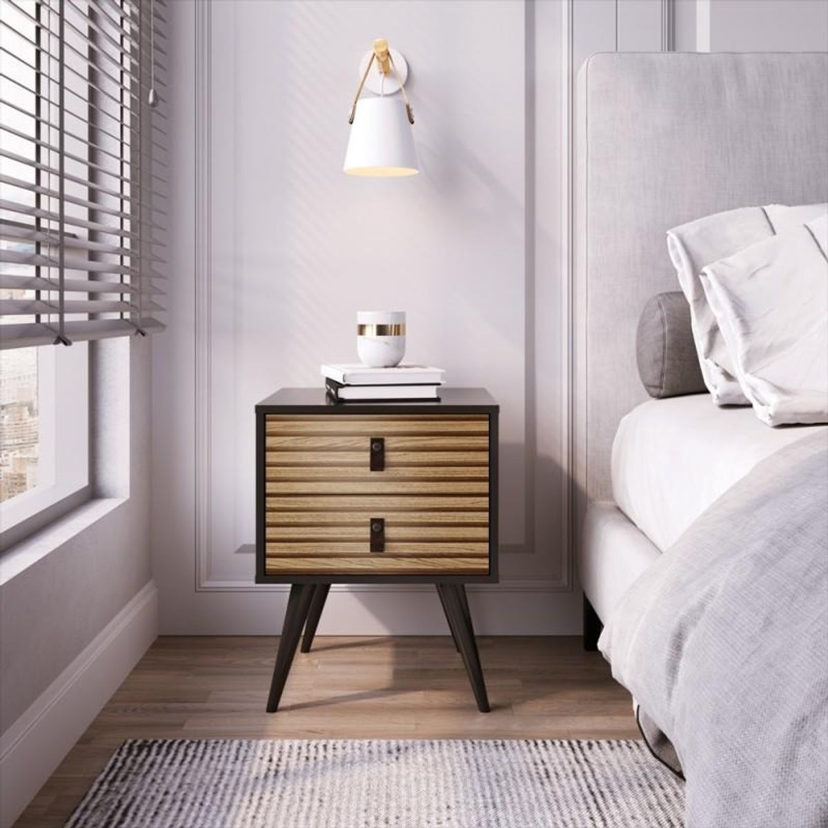 CORI CORI - Velador Amber Black