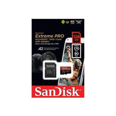 Imagen 2 del producto Tarjeta MicroSD 128GB Extreme Pro UHS-I C10