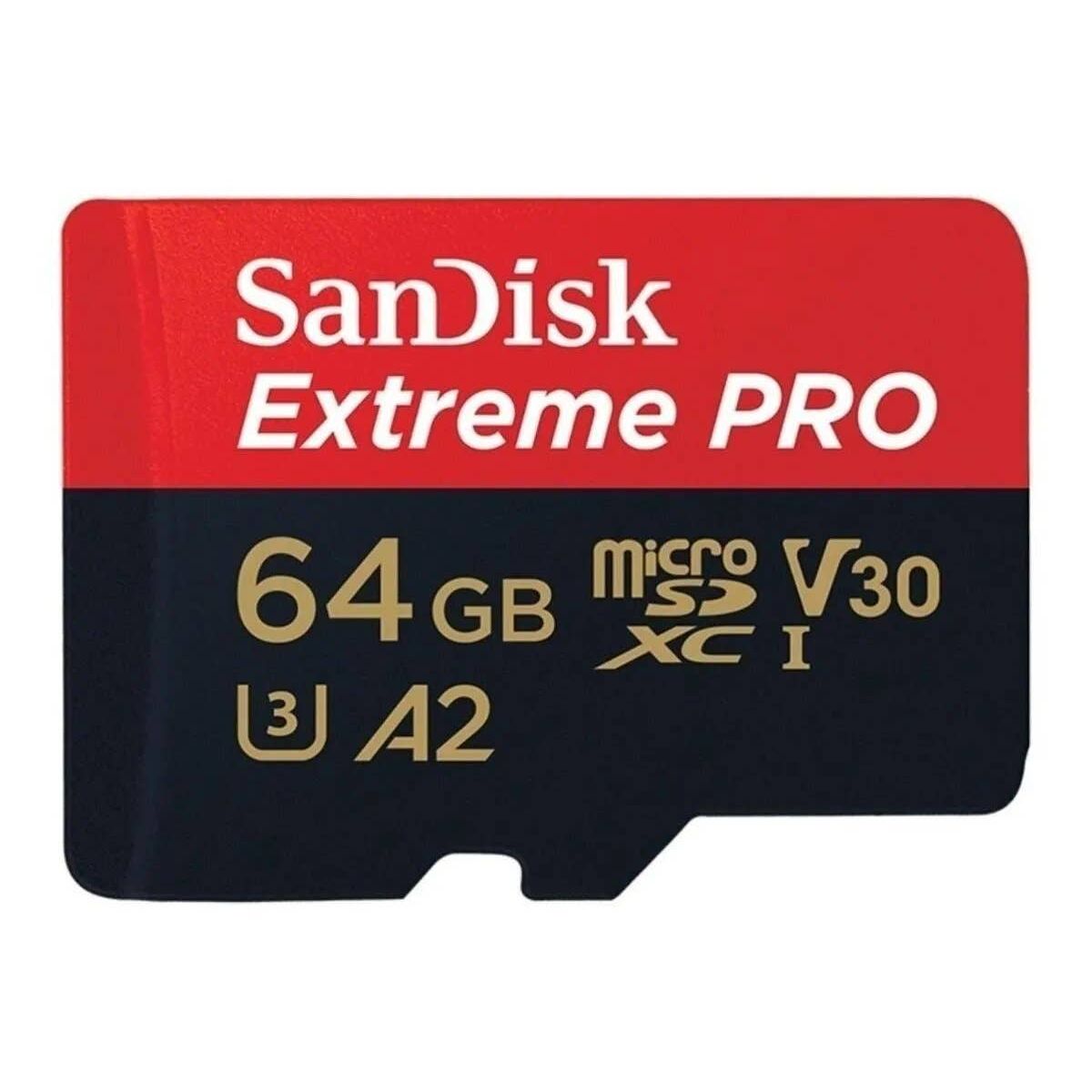 SANDISK - Tarjeta MicroSD 64GB Sandisk Extreme Pro UHS-I C10.