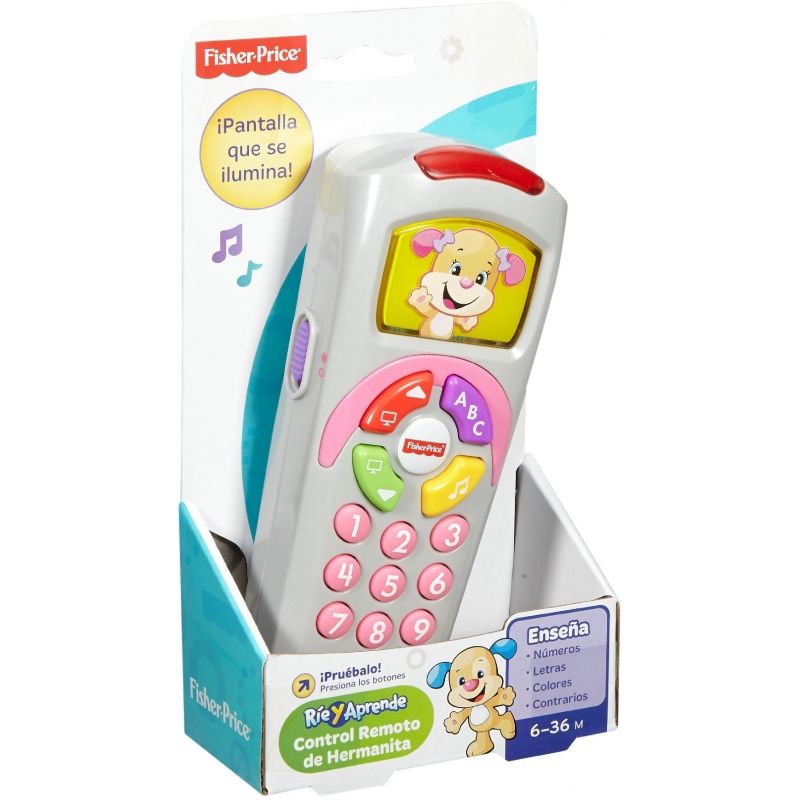 MATTEL - MATTEL DLH82 FISHER PRICE RIE Y APRENDE CONTROL REMOTO
