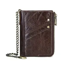 CONTACT - Billetera De Cuero Marca Contacts Modelo M1265 Colo Café Oscuro