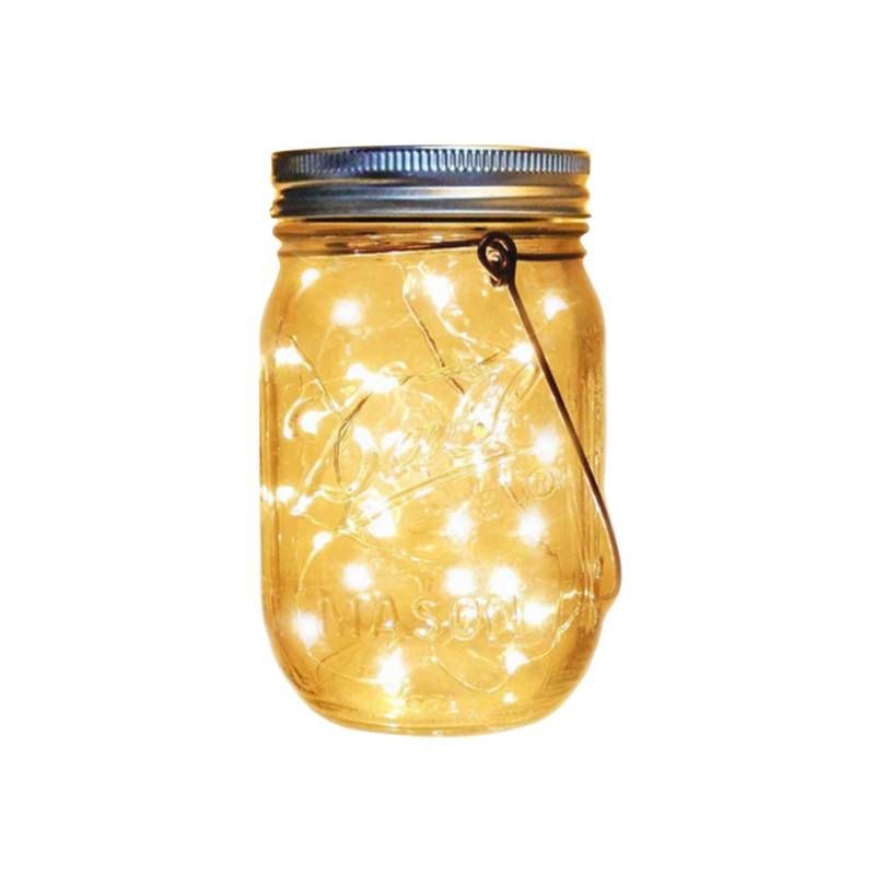 GENERICO - Frasco luz led decoración solar Luz cálida