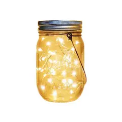GENERICO - Frasco luz led decoración solar Luz cálida