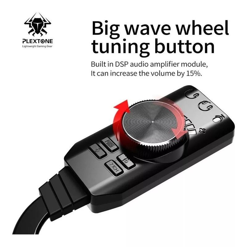 GENERICO - Adaptador Tarjeta De Sonido Usb Externa Audio 7.1 Con Cable