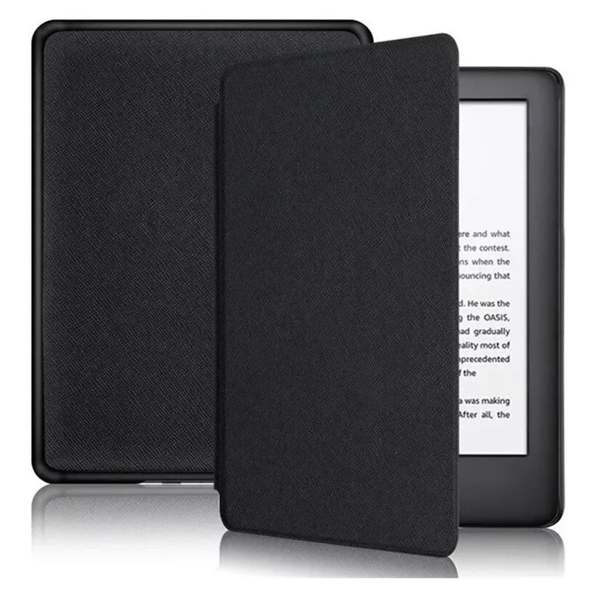 GENERICO - Funda Protectora Microfibra Kindle 2022 11va Gen 6.0" Negro