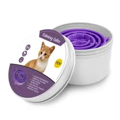 GENERICO - Calmante Collar Gato Reducción Antiestrés Ajustable 2 Unid.