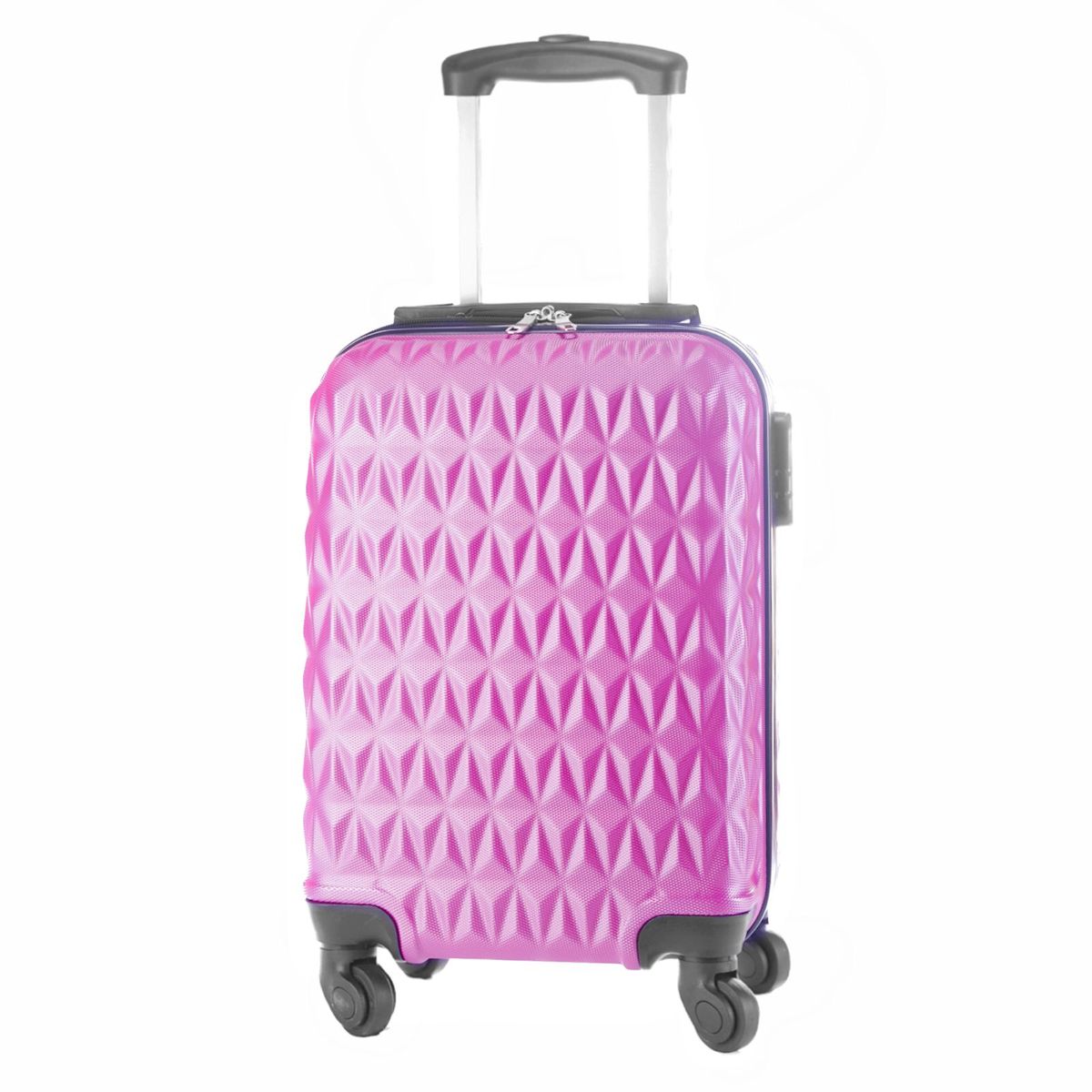 GENERICO - Maleta de Viaje Diseño Diamante Capacidad 10 Kilos 360°  Rosado