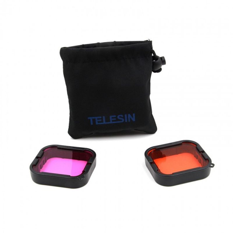 TELESIN - Kit Filtros Buceo para Carcasa GoPro Hero 7