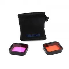 TELESIN - Kit Filtros Buceo para Carcasa GoPro Hero 7