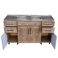 Kit Mueble Lavaplatos PVC150W Nogal 150x50x90cm…