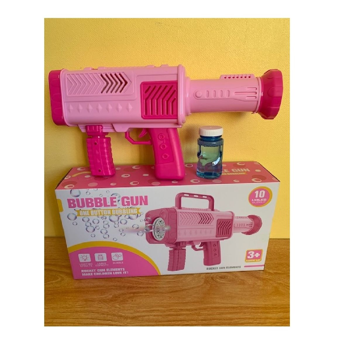 GENERICO - Lanzador De Burbujas Bubble Gun Tipo Bazooka