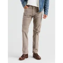 LEVIS - Jeans Hombre 505 Regular Cotelé Café
