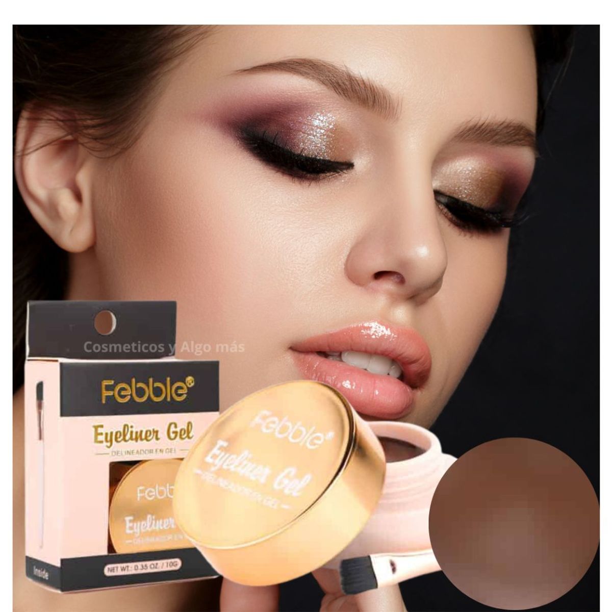 GENERICO - Delineador de ojos y cejas en gel de larga duracion