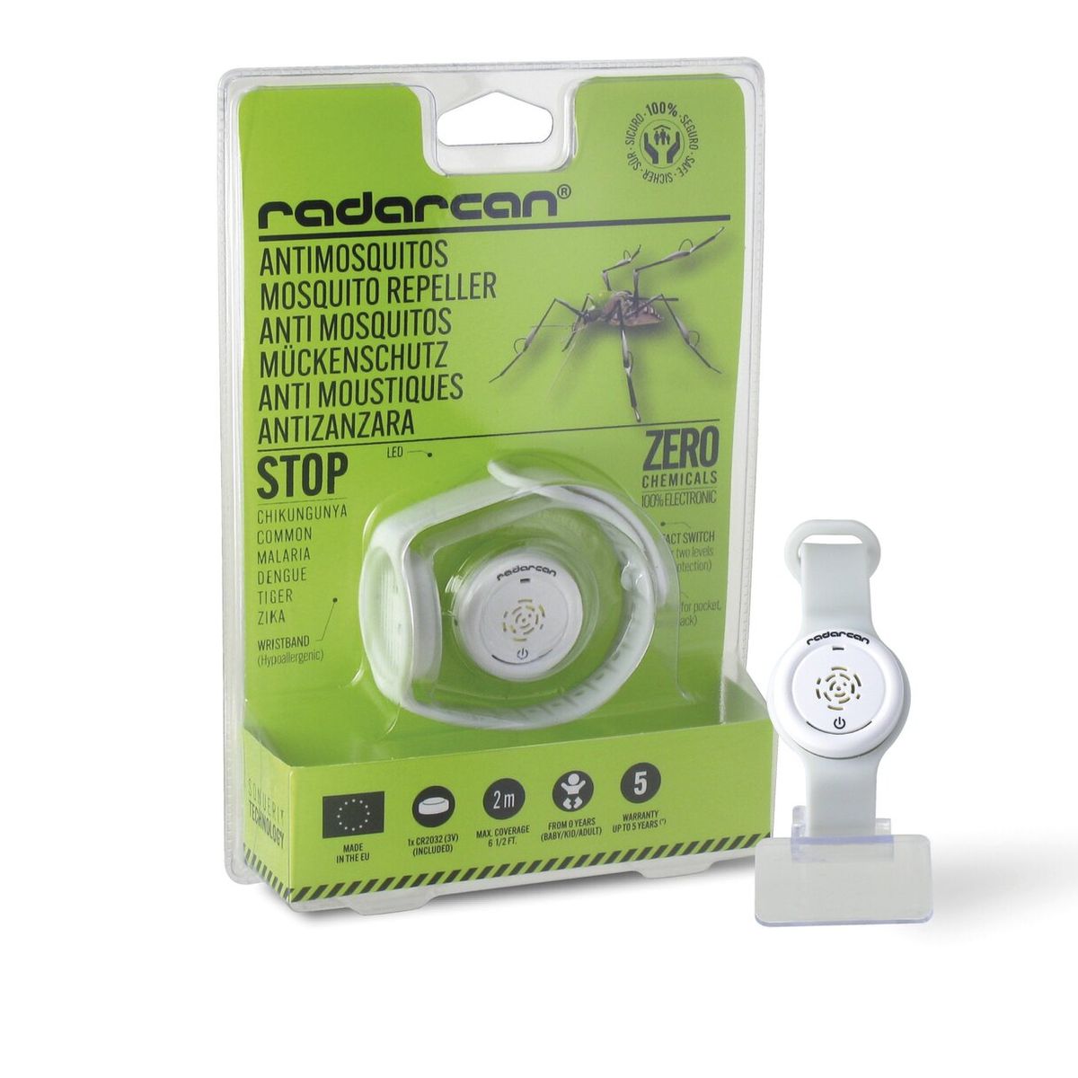 RADARCAN - PULSERA ANTIMOSQUITOS PERSONAL PLUS R-100 RADARCAN