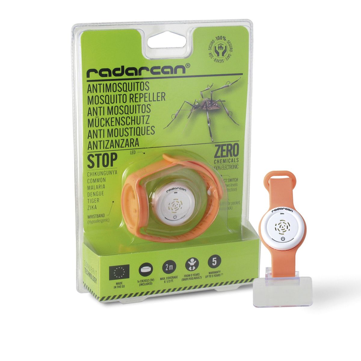 RADARCAN - PULSERA ANTIMOSQUITOS PERSONAL PLUS R-100 RADARCAN
