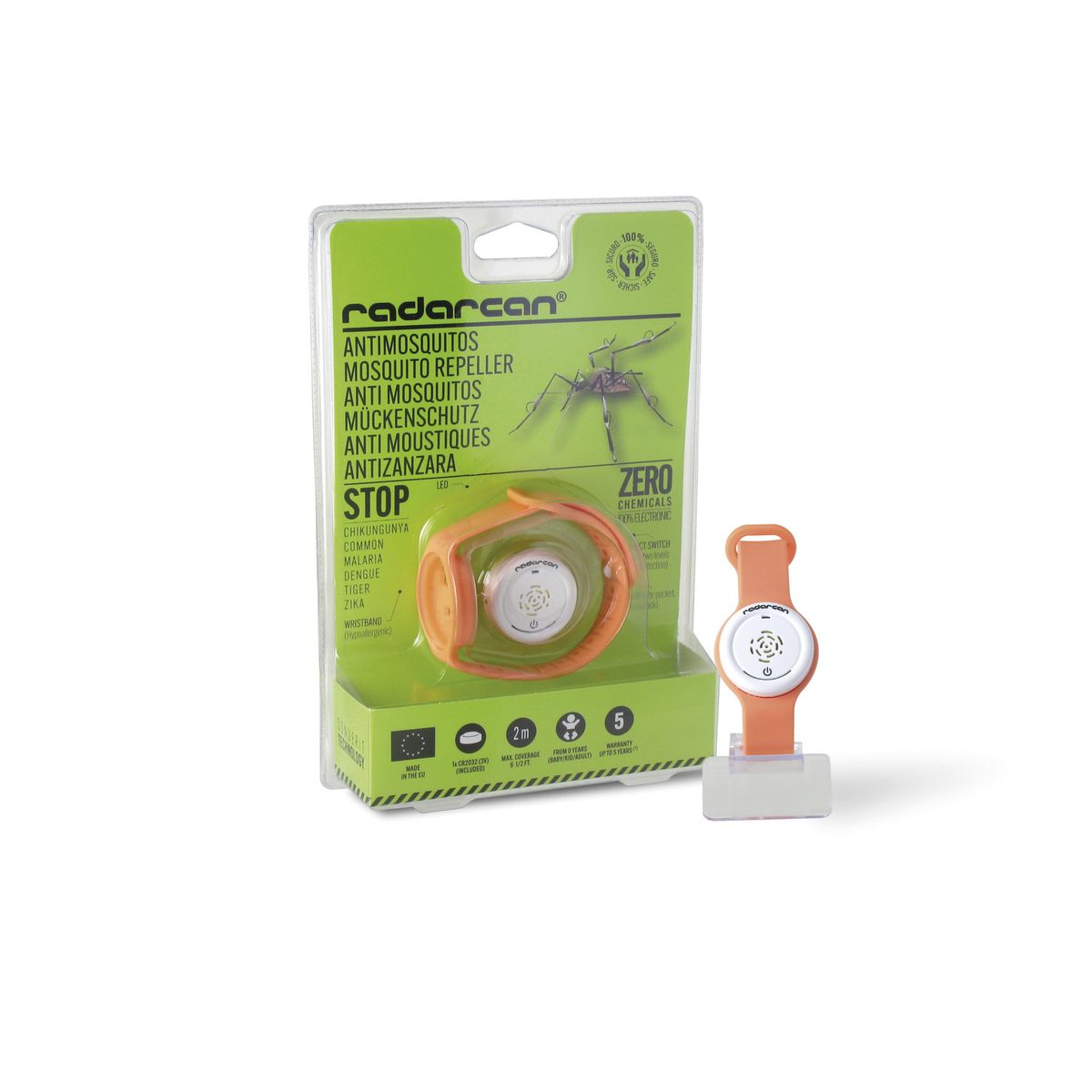 RADARCAN - PULSERA ANTIMOSQUITOS PERSONAL PLUS R-100 RADARCAN