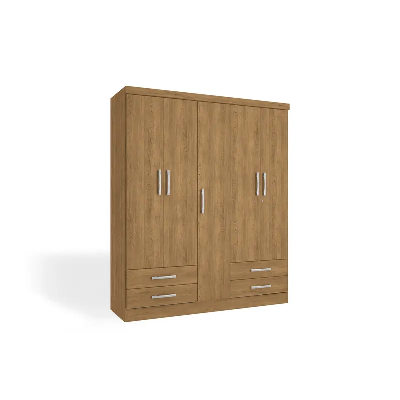 YARDAS - Closet Yardas Antonia Nogal 5 Puertas 4 Cajones