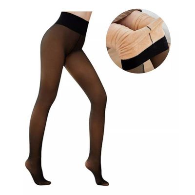 Imagen 2 del producto Pack 2 Calza Efecto Piel Panty Con Chiporro Invierno Con Pie.