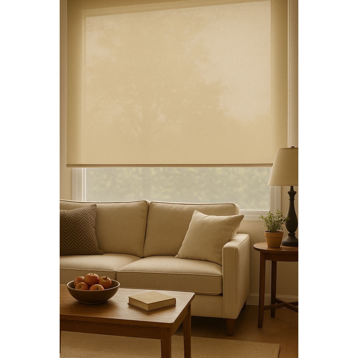Cortina Roller Sunscreen Color Crudo 120x140 Clems, marca CLEMS CORTINAS - Foto Principal