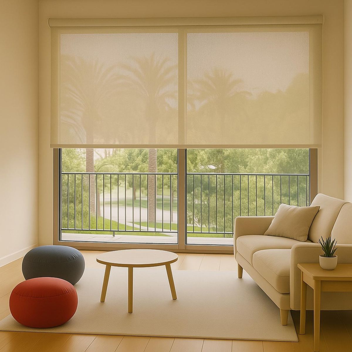 Cortina Roller Sunscreen Color Crudo 120x140 Clems, marca CLEMS CORTINAS - Foto 2