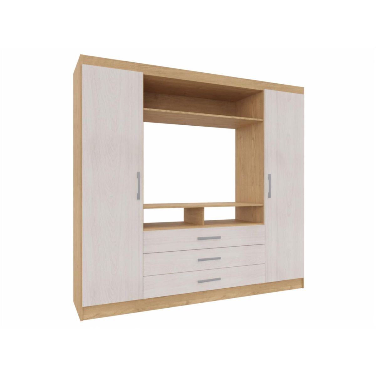 YARDAS - Closet Yardas Trinidad Albayalde / Angelín 2 Ptas 3 Cajones Lcd 46"