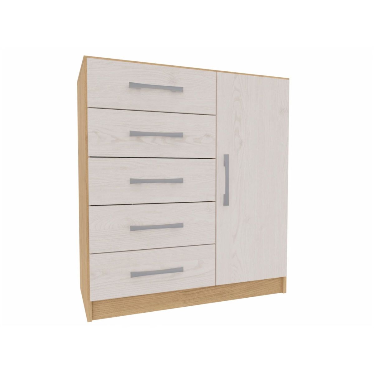 YARDAS - Cómoda Yardas Beatriz Albayalde / Angelín 5 Cajones 1 Puerta