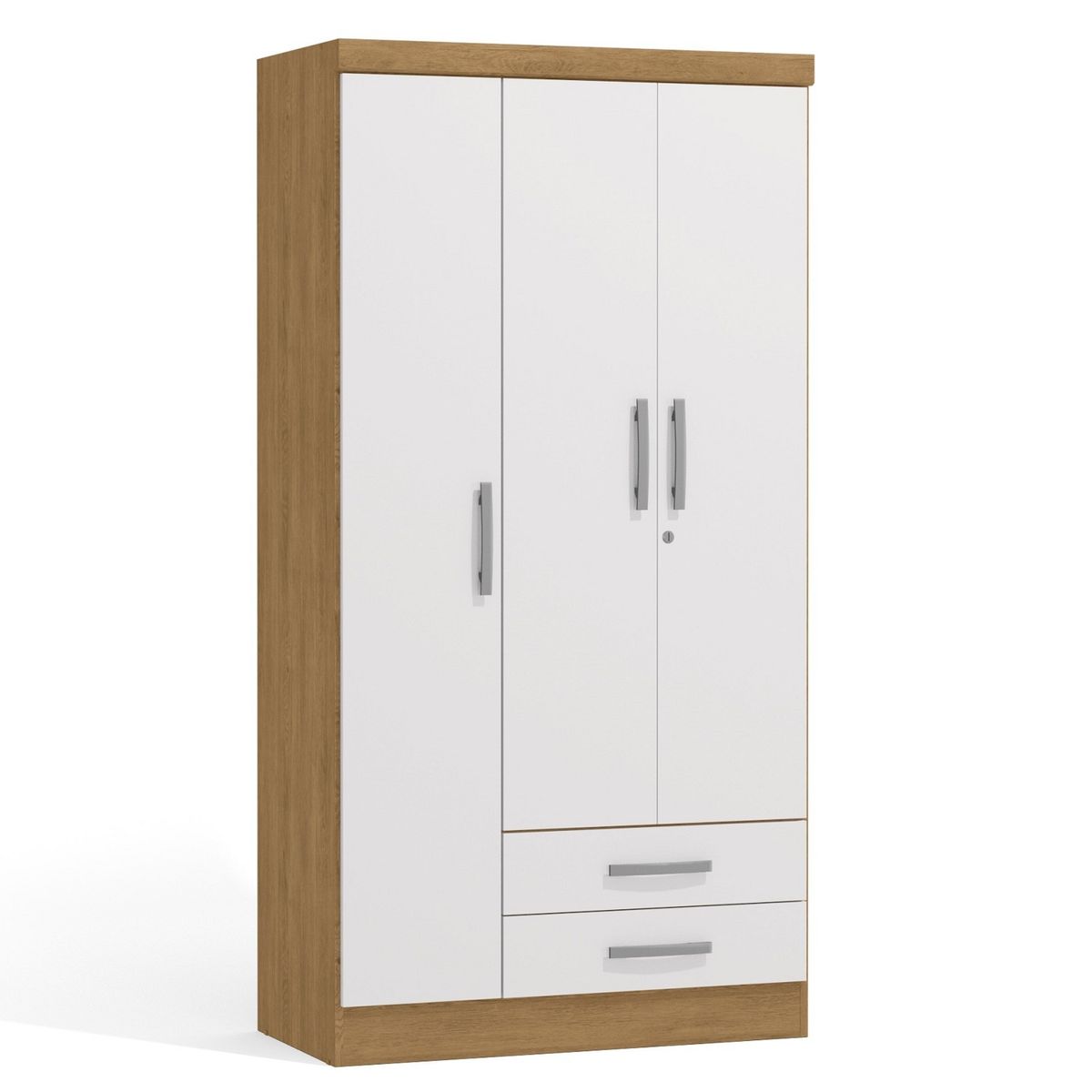 YARDAS - Closet Yardas Leticia Blanco / Angelín 3 Puertas 2 Cajones