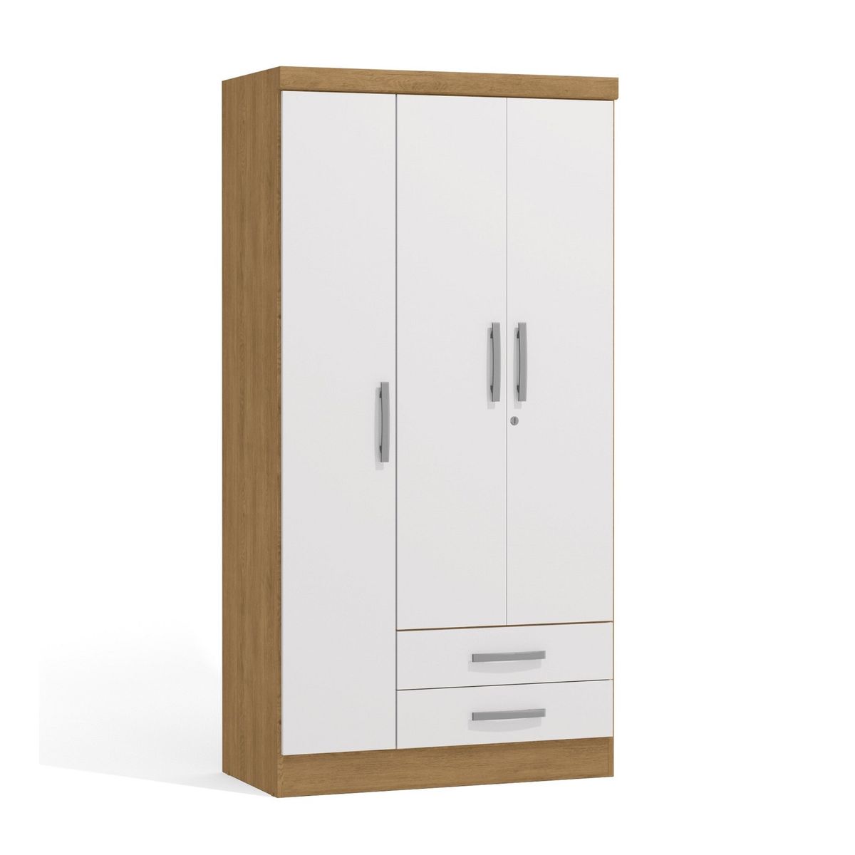 YARDAS - Closet Yardas Leticia Blanco / Angelín 3 Puertas 2 Cajones