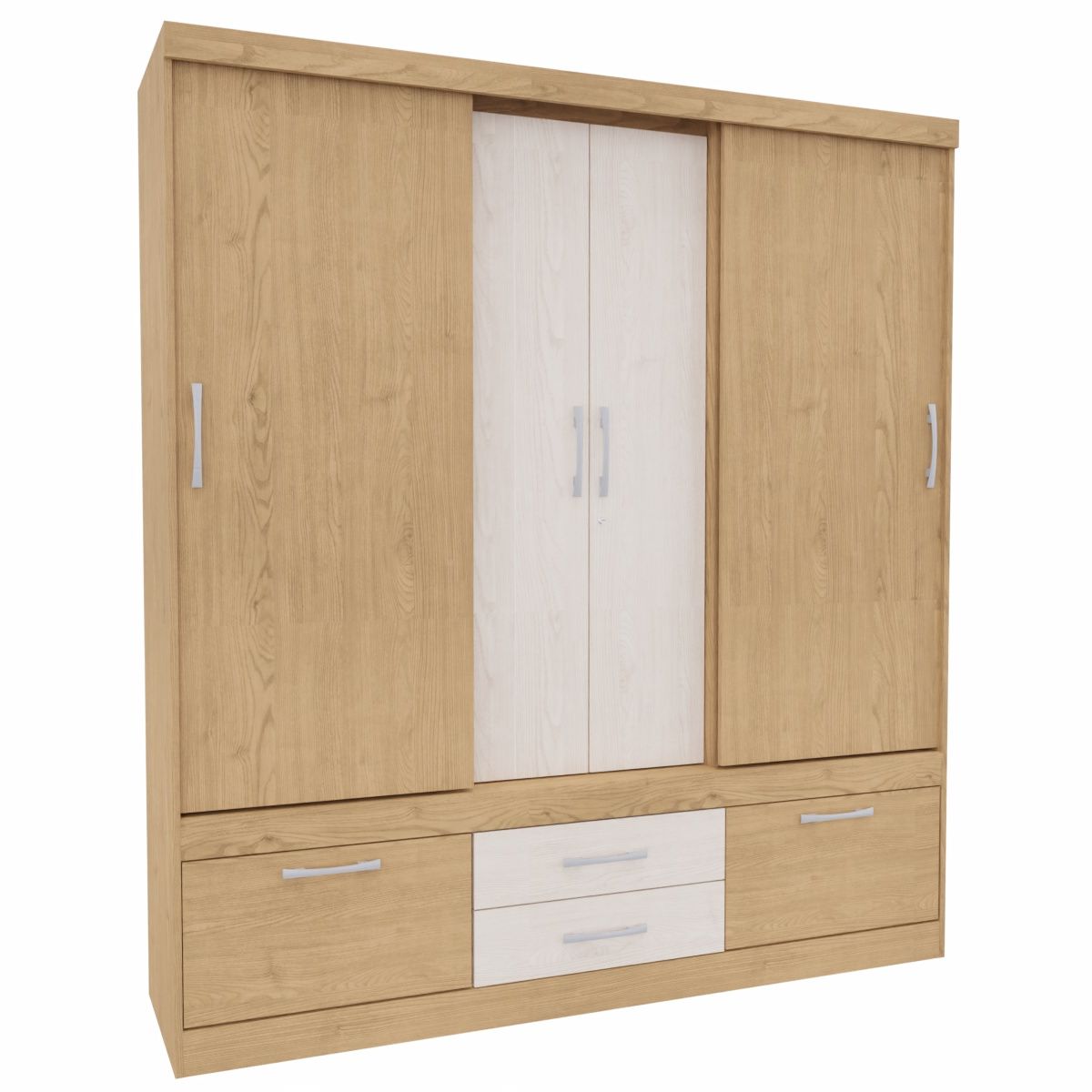 YARDAS - Closet Yardas Alexa Albayalde / Angelín Puertas Correderas y Batientes 4 Cajoness