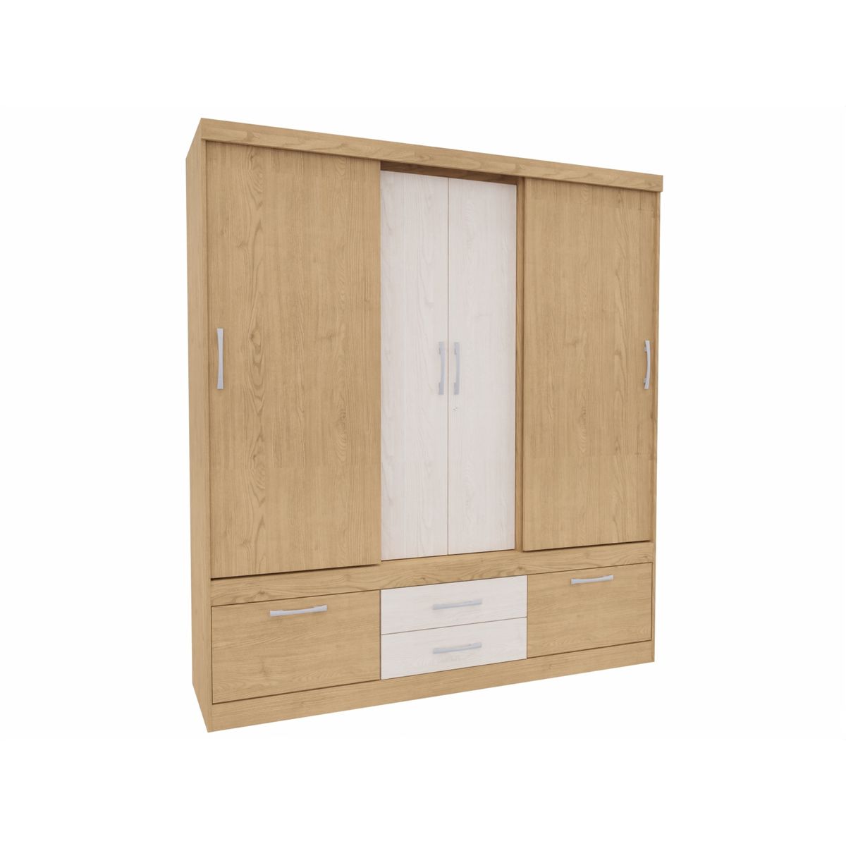 YARDAS - Closet Yardas Alexa Albayalde / Angelín Puertas Correderas y Batientes 4 Cajoness