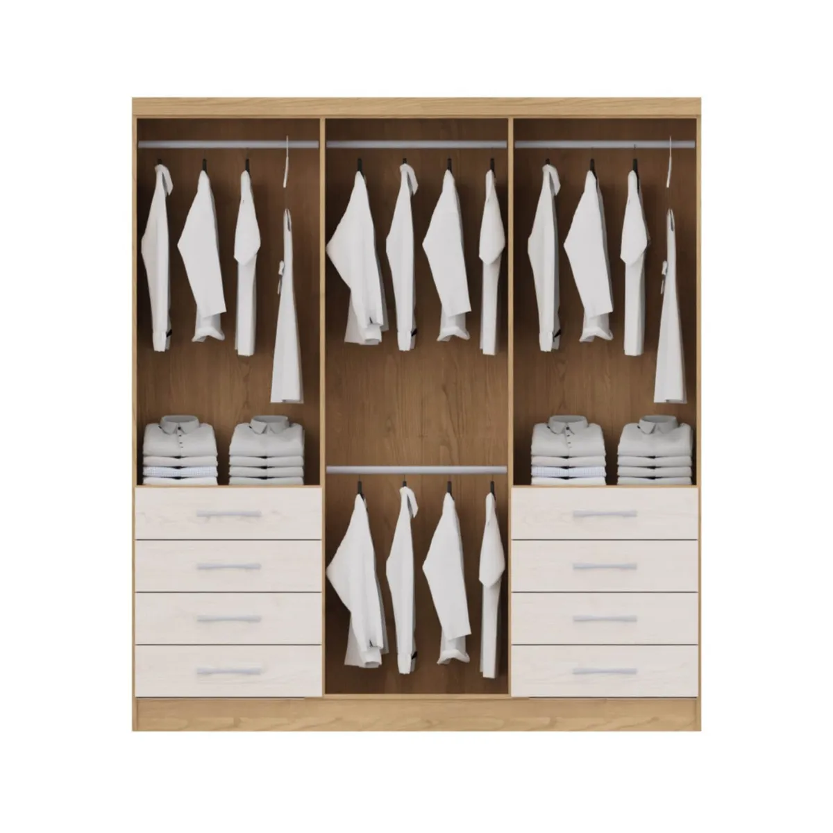 YARDAS - Closet Yardas Agustina Albayalde / Angelín 6 Puertas 8 Cajones r