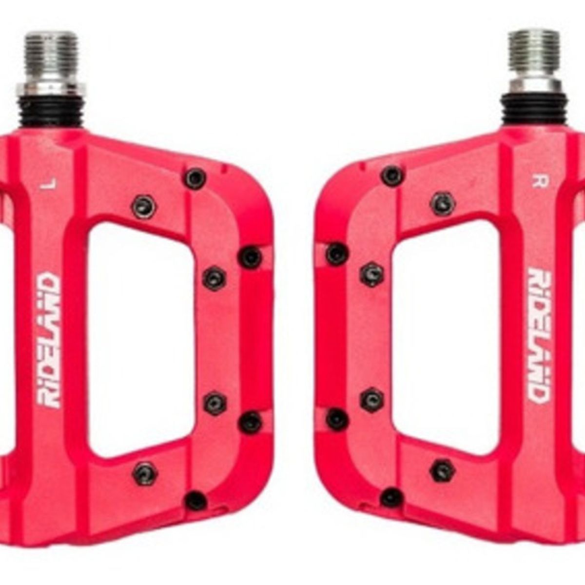 RIDELAND - Pedal De Bicicleta Mtb Rideland Rdnylon Enduro Rojo
