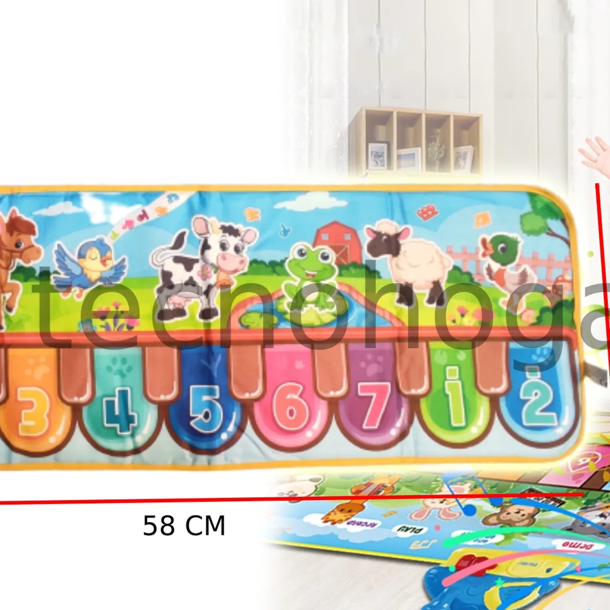 GENERICO - Mat Piano Para Niños Musical Piano Music Animal