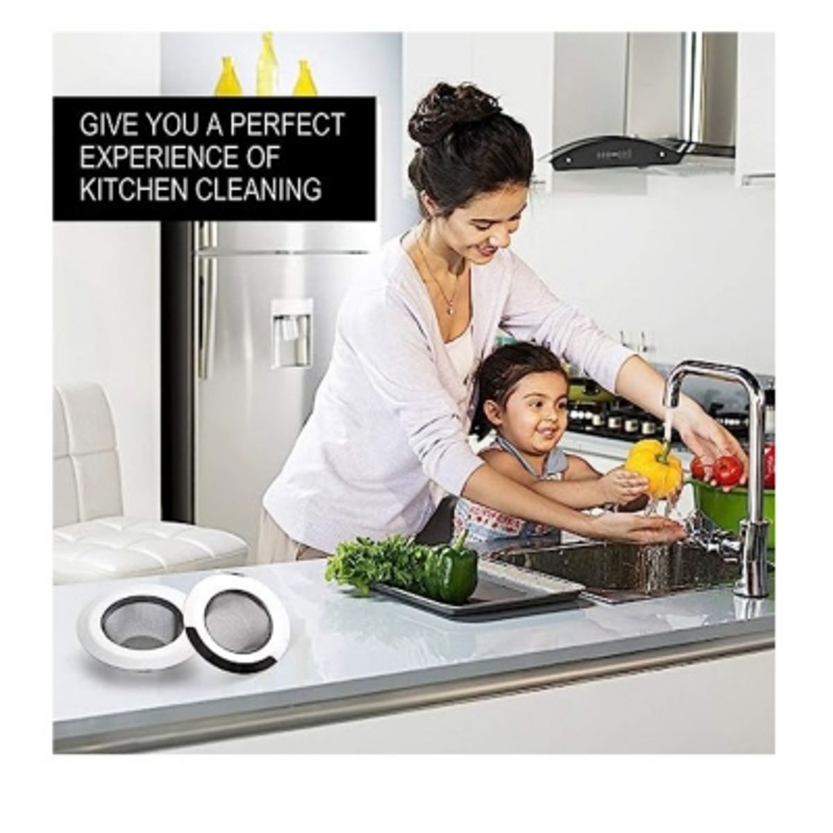 GENERICO - Rejilla Lavaplatos Rejilla Filtro Lavaplato Escurridor