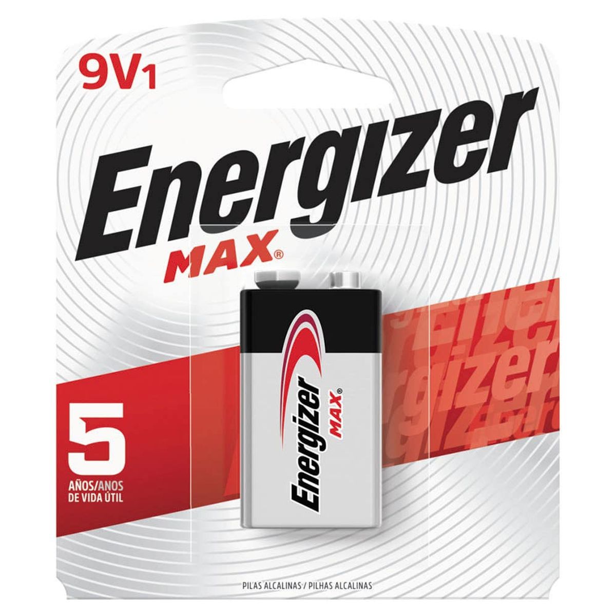 ENERGIZER - BATERIA ALCALINA 9VOLT ENERGIZER E522BP1