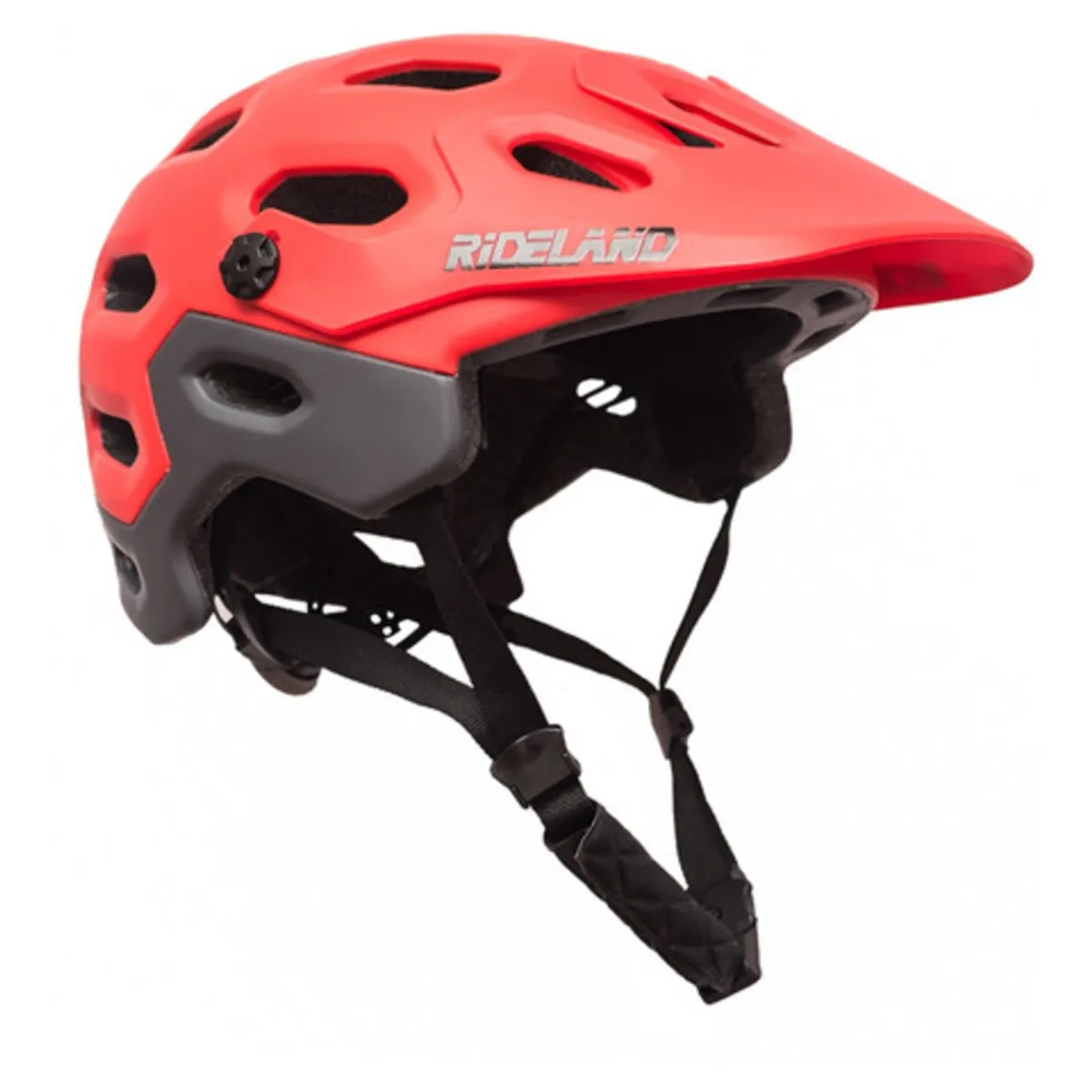 RIDELAND - Casco De Bicicleta Mtb Rideland Supercross Enduro Fidlock Rojo  M 54-58cm