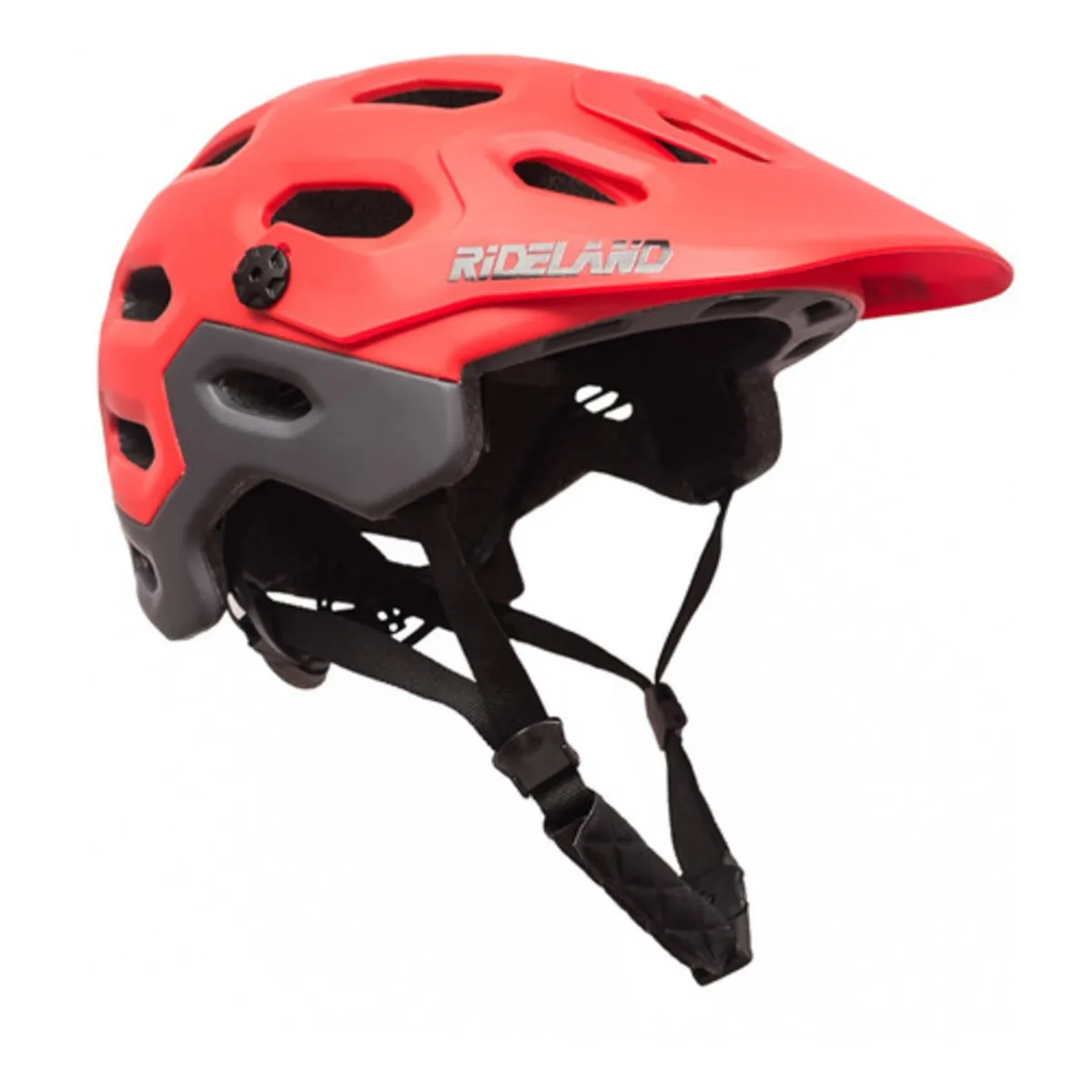 RIDELAND - Casco De Bicicleta Mtb Rideland Supercross Enduro Fidlock Rojo  M 54-58cm