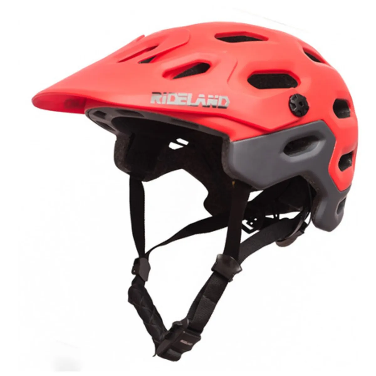 RIDELAND - Casco De Bicicleta Mtb Rideland Supercross Enduro Fidlock L 58-62cm  Rojo