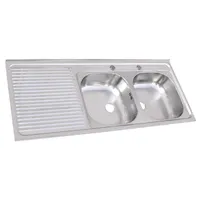 Lavaplatos sobreponer 1200x500 comb izquierdo