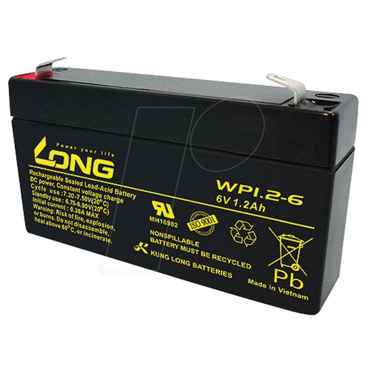 LONG - BATERIA 6V 1.2AH LONG