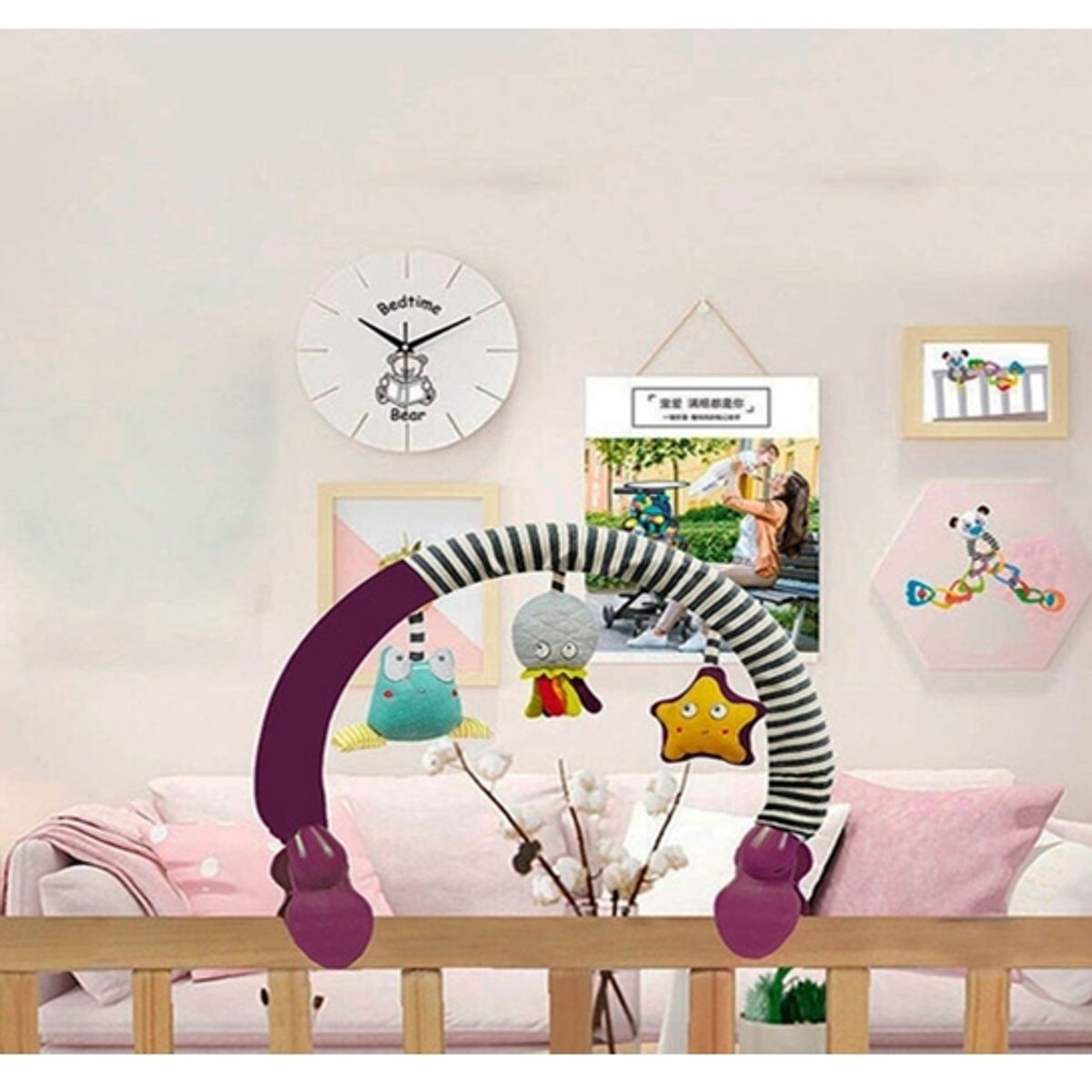 GENERICO - arco movil colgante sonajero para coche cuna silla para bebe