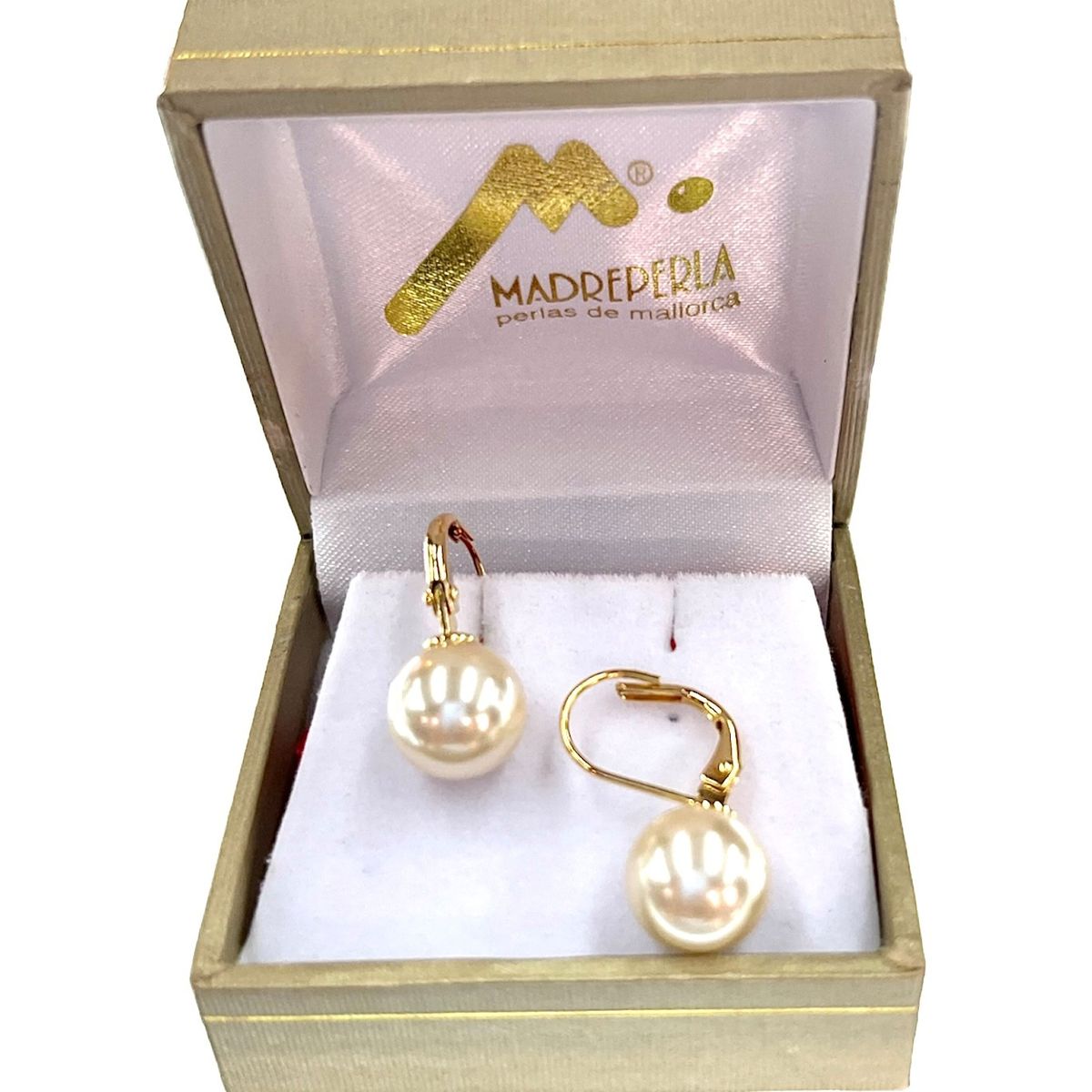 MALLORCA - Argollas de Perlas Mallorca N 12 Enchapado en Oro