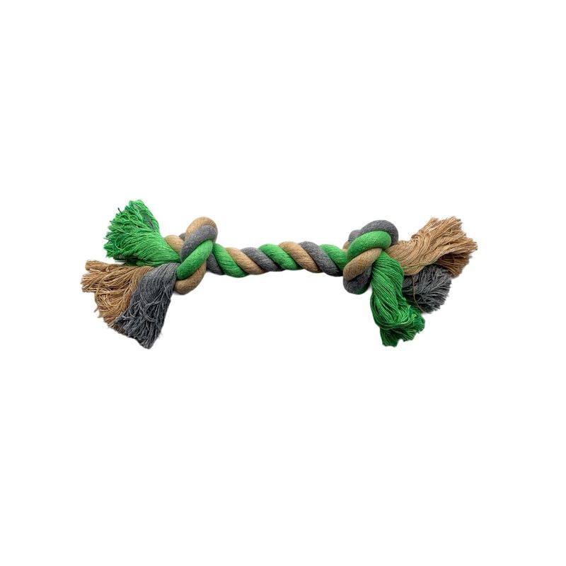 GENERICO - Juguete de Cuerda Mordedor para perros 28cm- verde
