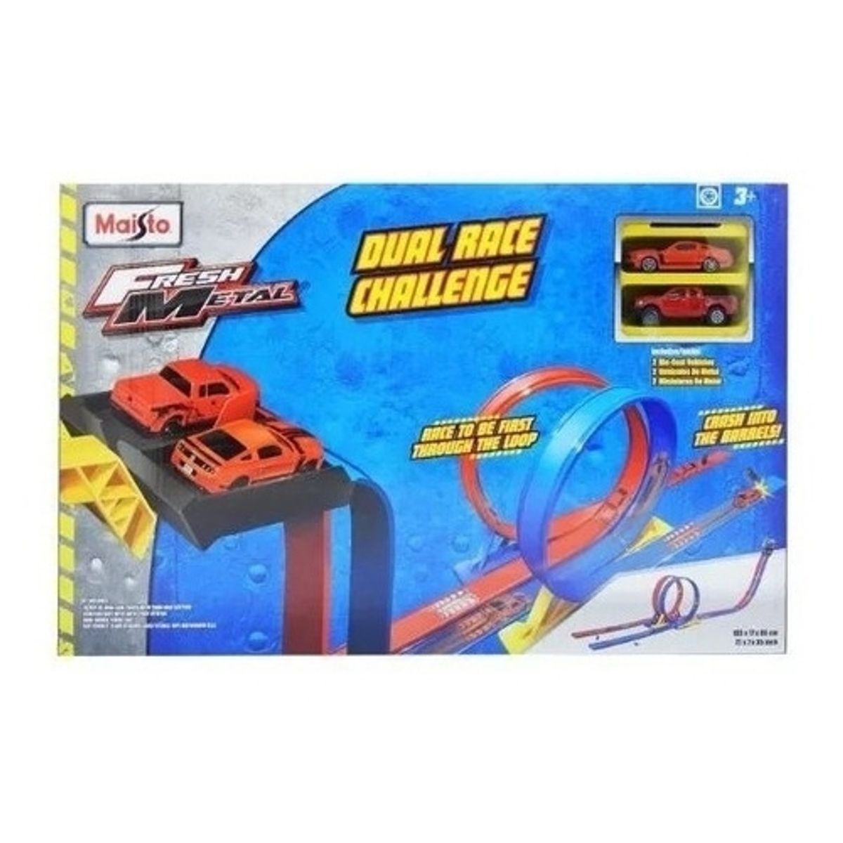 MAISTO - MAISTO 12459 FRESH METAL 100 CYBER DUAL RACE CHALLENGE