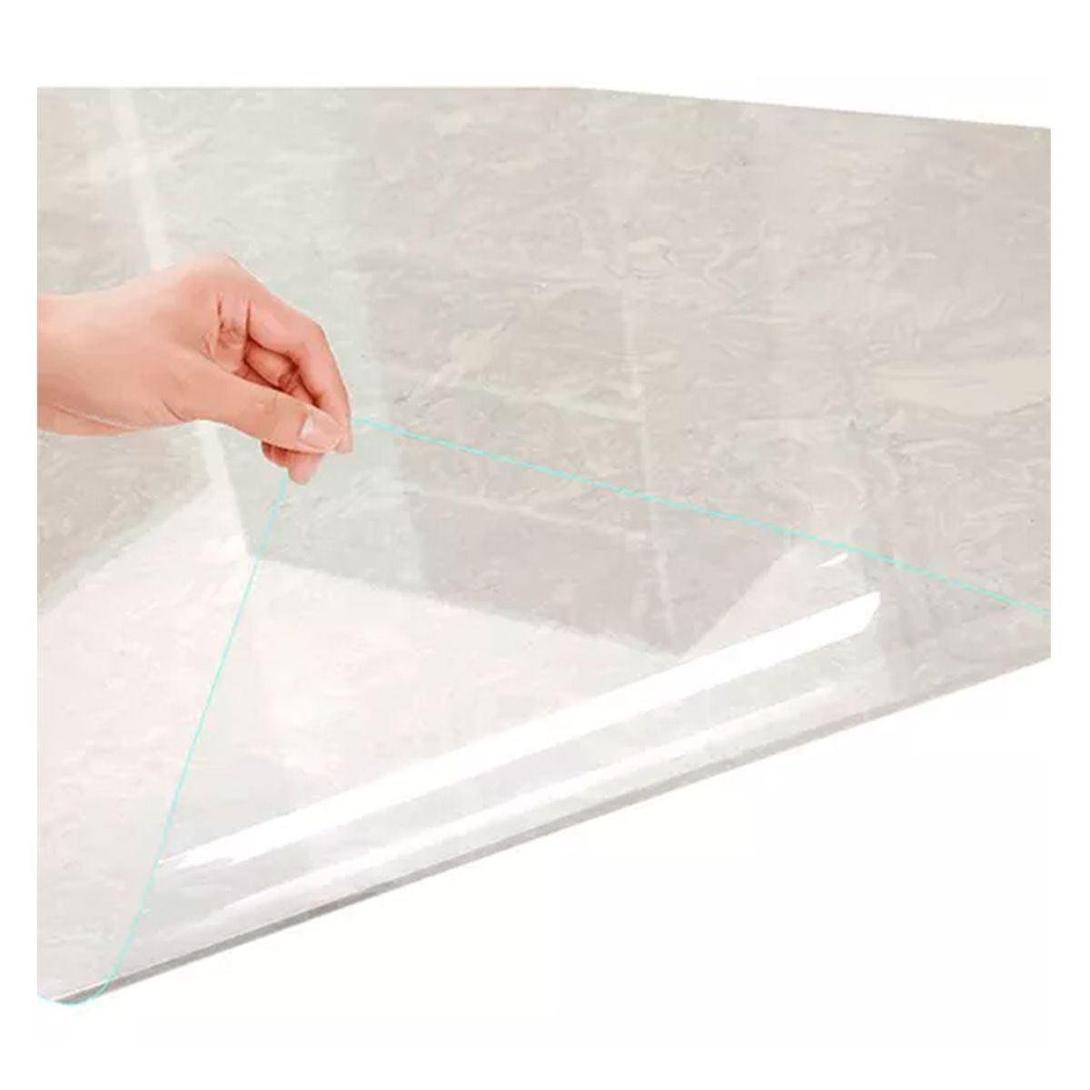 GENERICO - Mantel Transparente 1mm Grueso Protector 90x183cm