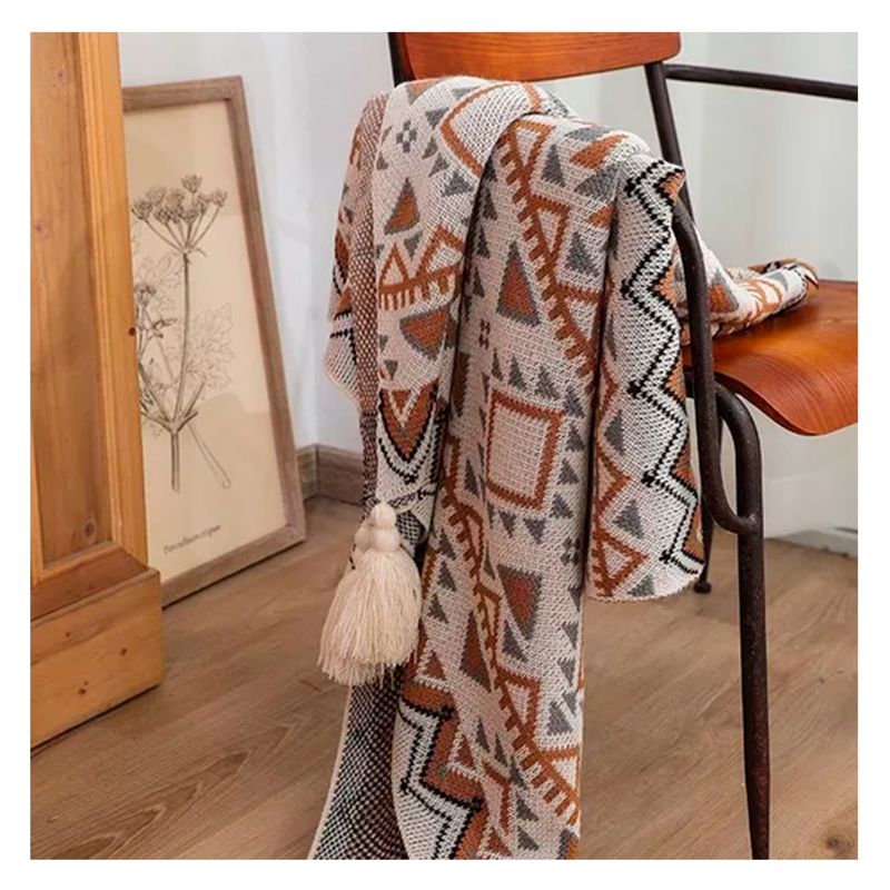 GENERICO - Manta Decorativa Tejida Para Sillon Piecera De Cama