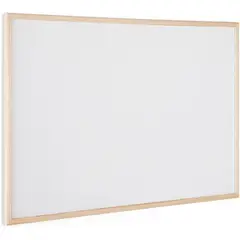 GENERICO - Pizarra Blanca con Marco de Madera 60x90cm