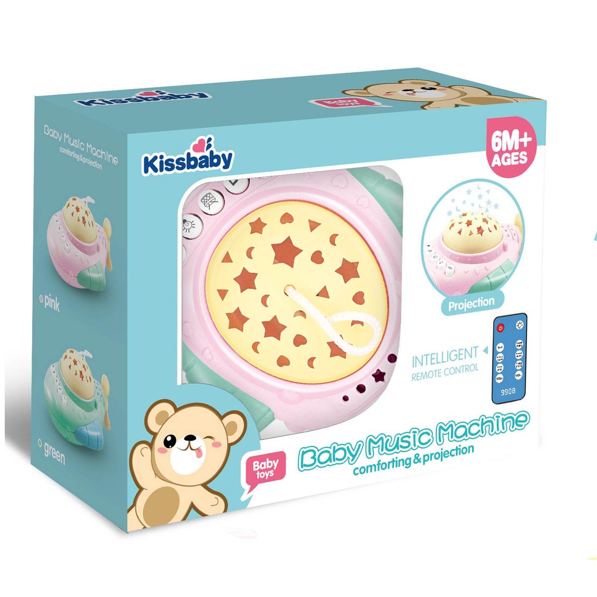 KISS - PROYECTOR ESPANTA CUCO SUBMARINO PINK