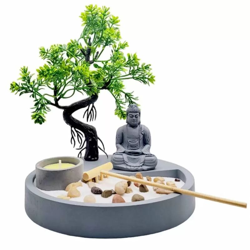 GENERICO - Buda Jardín Zen Meditación A La Sombra